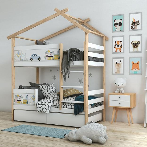 Двухъярусная кровать домик Home 4 с УФ фото 1