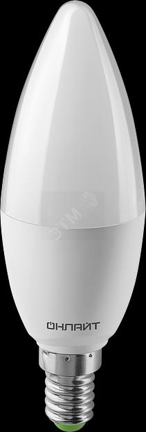 Лампа светодиодная LED 10вт Е14 белый матовая свеча фото 1