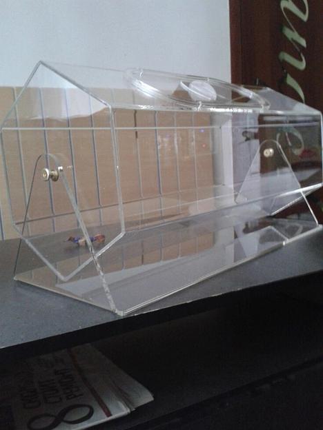 Лототрон настольный прозрачный акриловый широкий 600мм. фото 3