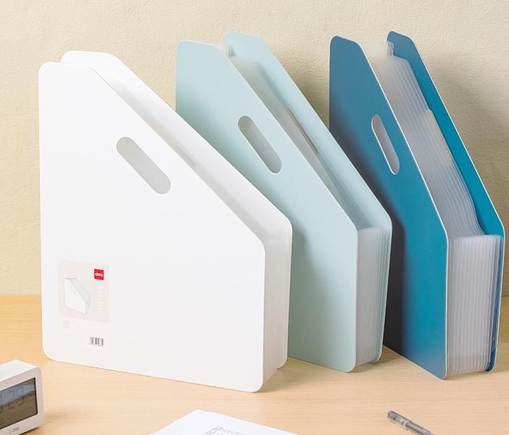 Папка-портфель Deli EF605 13 отдел. A4 полипропилен 0.75мм ассорти фото 4