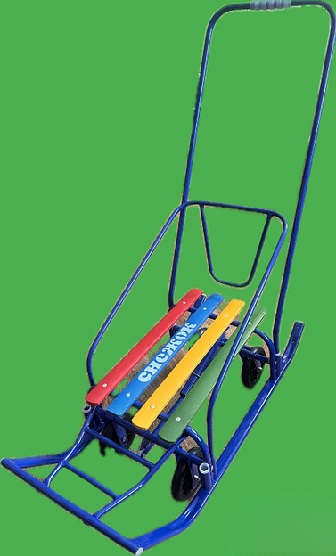 Санки Снежок с колёсами фото 1