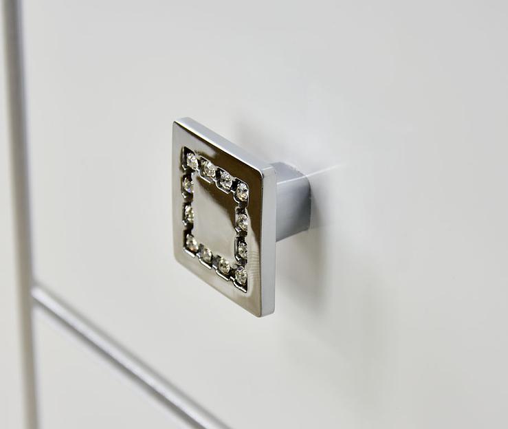 Тумба Аттика 85 DORATIZ 9912.321, белая патина серебро, под умывальник фото 7