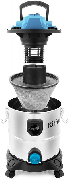 Пылесос Kitfort KT-548 1000Вт голубой/серебристый фото 2