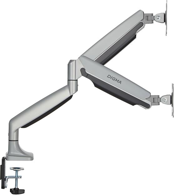 Кронштейн для мониторов ЖК Digma D-MM302D серый 17"-35" макс.9кг крепление к столешнице поворот и наклон фото 6