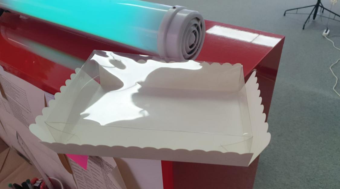 Картонная упаковка для еды с крышкой 20×150×47 мм фото 3