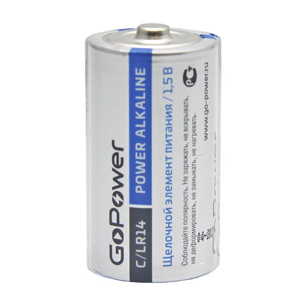 Батарейка GoPower LR14 C BL2 Alkaline 1.5V (2/12/192) блистер (2 шт.) Батарейка GoPower LR14 C (00-00017861) фото 2