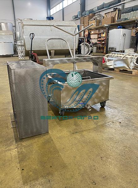 Пресс-тележка для творога 100 литров фото 2