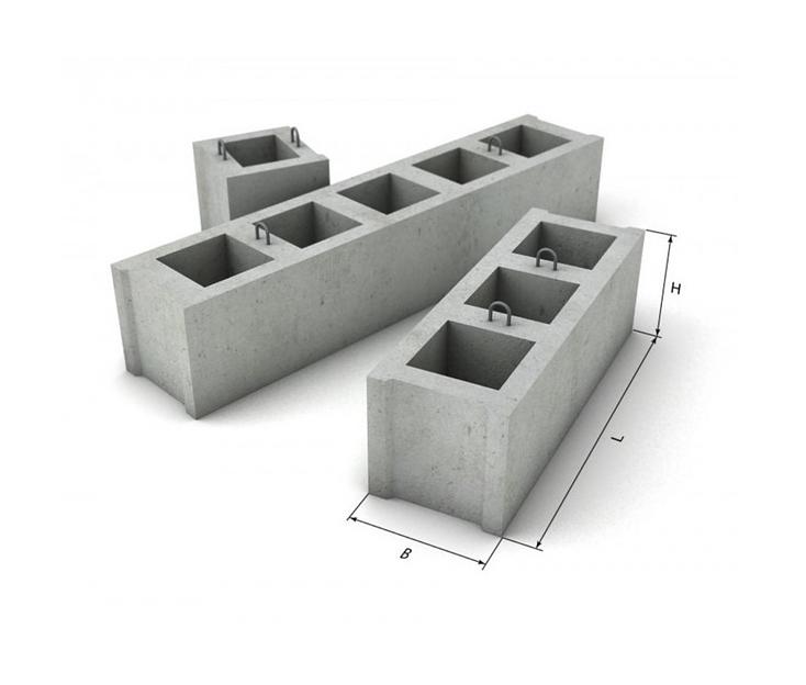 Блоки фундаментные дырчатые УДБ 0.6×0.6, 580×600×580 мм фото 1