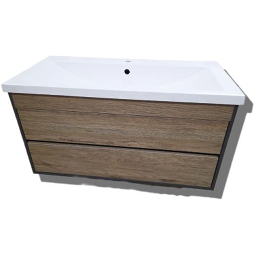 Комплект тумбы с раковиной 97,2х50х46,6 см ОПТ фото 2