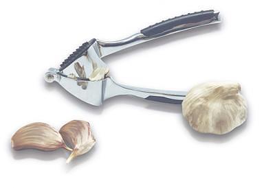 Пресс для чеснока 16 см. c выдавливателем нерж. с прорез. ручками VB /1/12/ фото 1