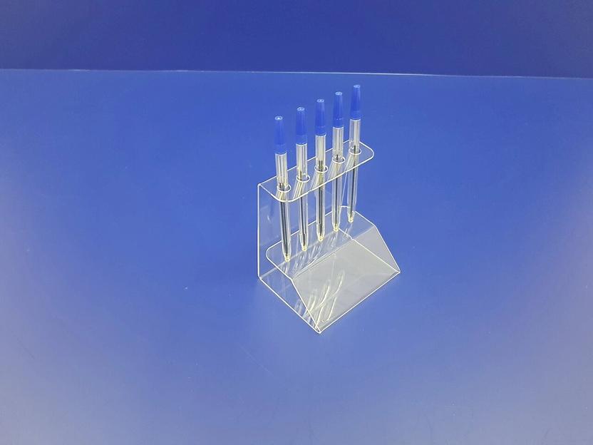 Подставка для ручек карандашей кистей 5 секции.(вертикальное размещение, место для логотипа) фото 1