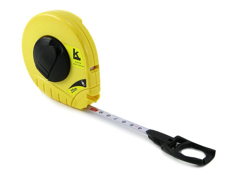 Рулетка 20м с кольцом кл.3 Р20У3К КЛБ с поверкой фото 1