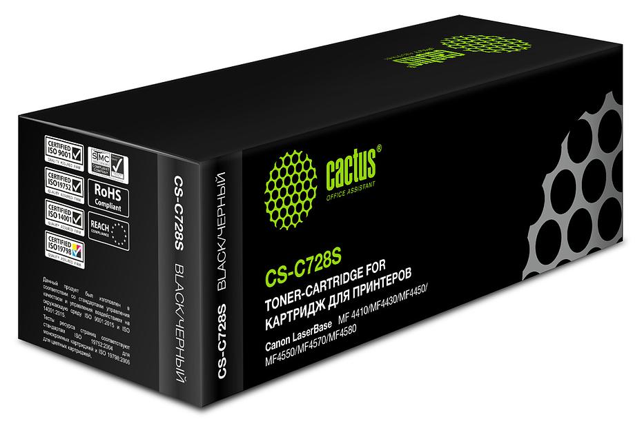 Картридж лазерный Cactus CS-C728S 728 черный (2100стр.) для Canon i-Sensys MF4410/4430/4450/4550D фото 2