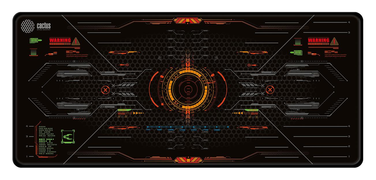 Коврик для мыши Cactus Skytrek черный 900x400x3мм фото 2