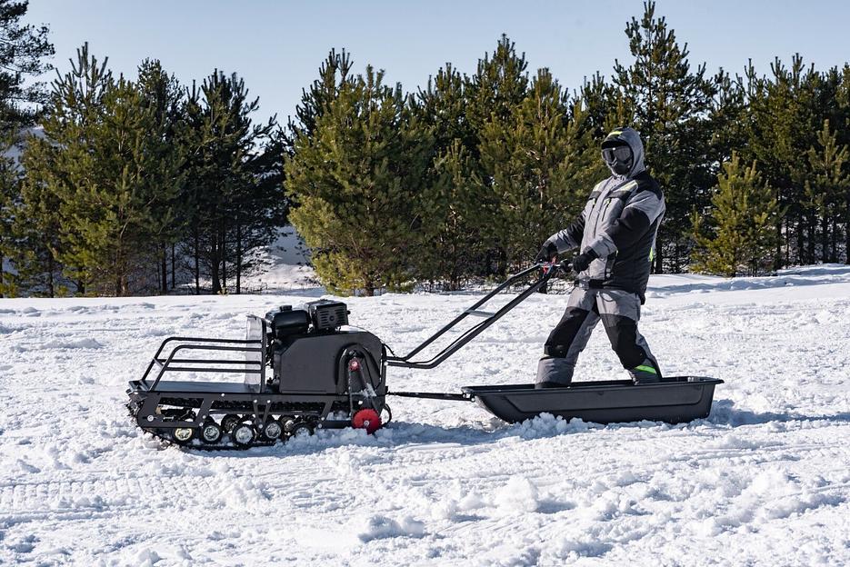 Мотобуксировщик Бурлак М2 LRK, 9 л.с., электрозапуск, 1450*510*810 мм. фото 1
