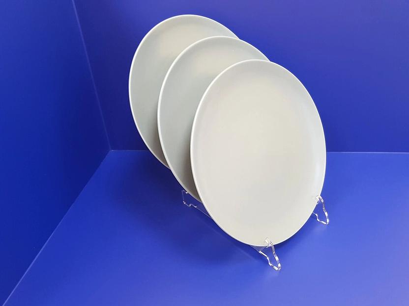 Подставка для декоративных тарелок тройная горка. фото 6