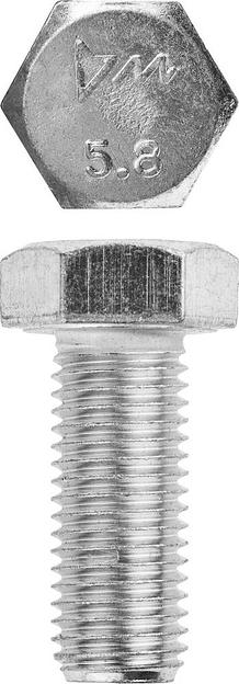 ЗУБР ГОСТ 7798-70, кл. пр. 5.8, M16 х 40 мм, цинк, 5 кг, болт (303080-16-040) фото 1