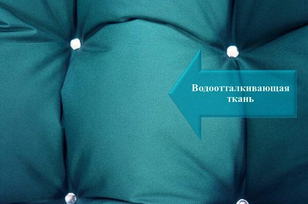 Подвесной диван «Комфорт» черный и темно-зеленый фото 6