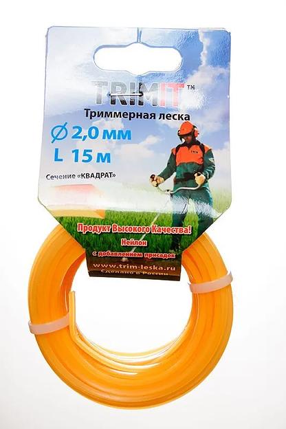 Леска для триммера и газонокосилки d 2,0 мм квадрат длина 15 м комплект 5 шт Опт фото 1