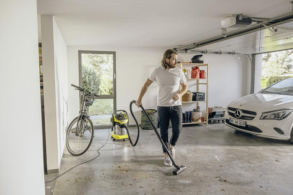 Строительный пылесос Karcher WD 5 S V-25/5/22 1100Вт (уборка: сухая/сбор воды) желтый фото 4