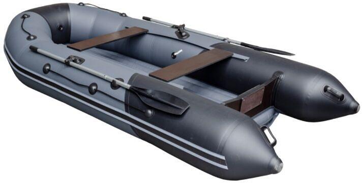 Лодка Таймень NX 3400 НДНД PRO, 3400*1600*450 мм., цвет: графит-черный фото 1