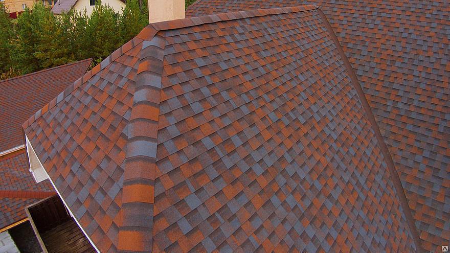 Мягкая черепица Shinglas ДЖАЗ (драконий зуб) двухслойная Севилья фото 1