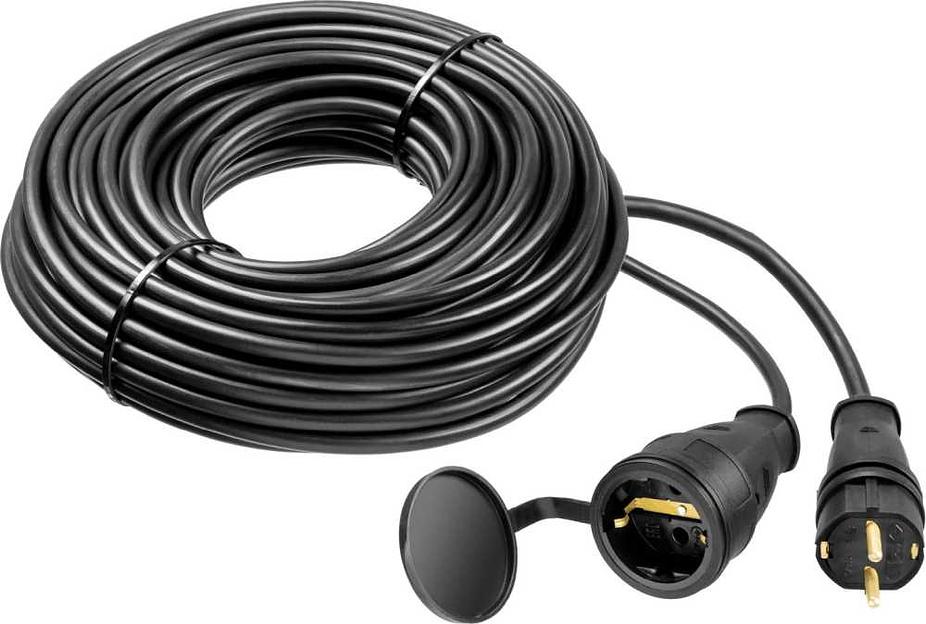 Удлинитель силовой Stayer 55026-30 3x1.5кв.мм 1розет. 30м КГ без катушки черный фото 1