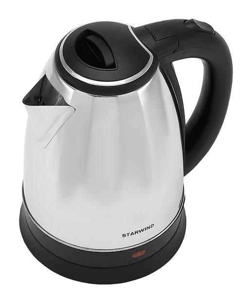 Чайник электрический Starwind SKS1050 1.8л. 1500Вт серебристый/черный (корпус: нержавеющая сталь/пластик) фото 3