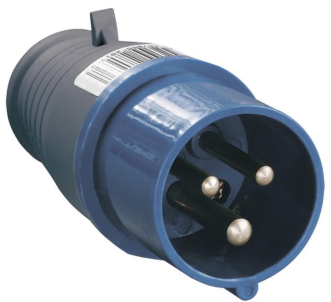 Iek PSR01-016-3 Вилка 013 2Р+РЕ 16А 220В IP44 ИЭК фото 1