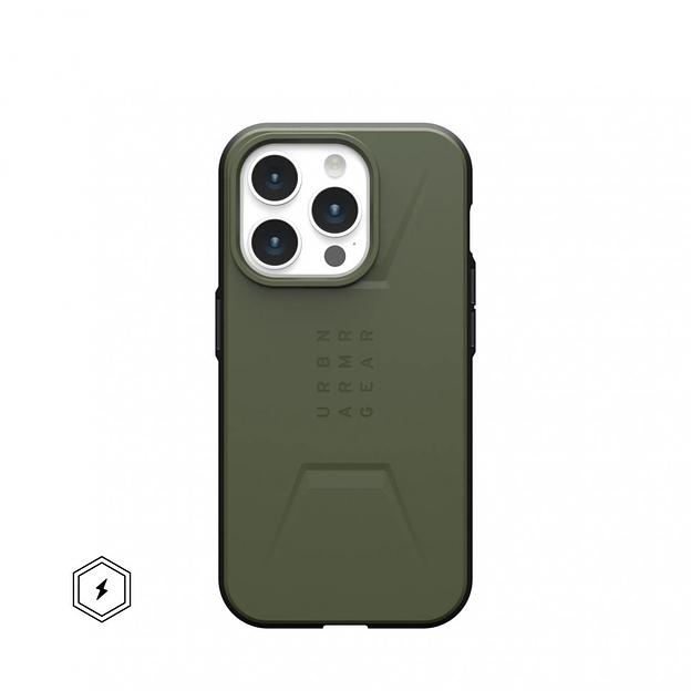Чехол UAG для Apple iPhone 15 Pro Civilian Magsafe  Olive Drab 114275117272 фото 1