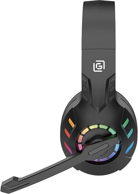 Наушники с микрофоном Оклик HS-L420G черный 1.5м мониторные BT оголовье (1939799) фото 6