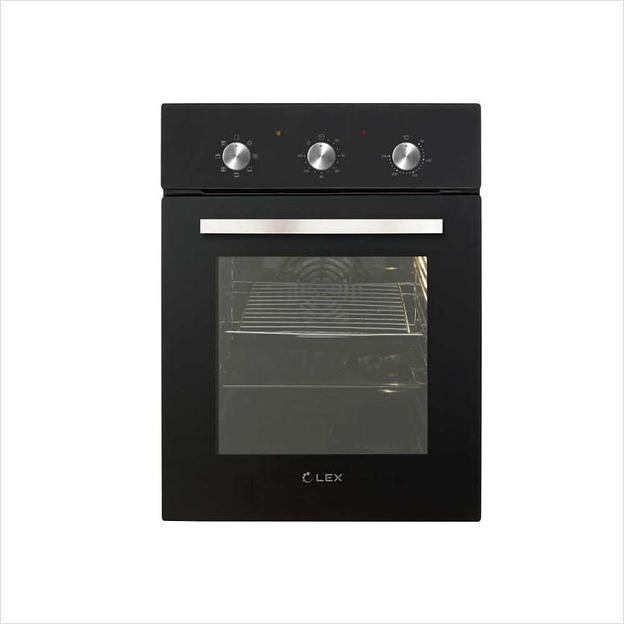 Духовой шкаф Электрический Lex EDM 4570 BL стекло черное фото 1