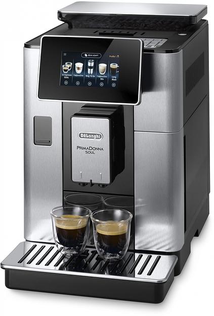 Кофемашина автоматическая DeLonghi ECAM610.75.MB черный/серебристый, исп. кофе - молотый/зерновой, 2.2 л, 1450 Вт, 19 Бар фото 2