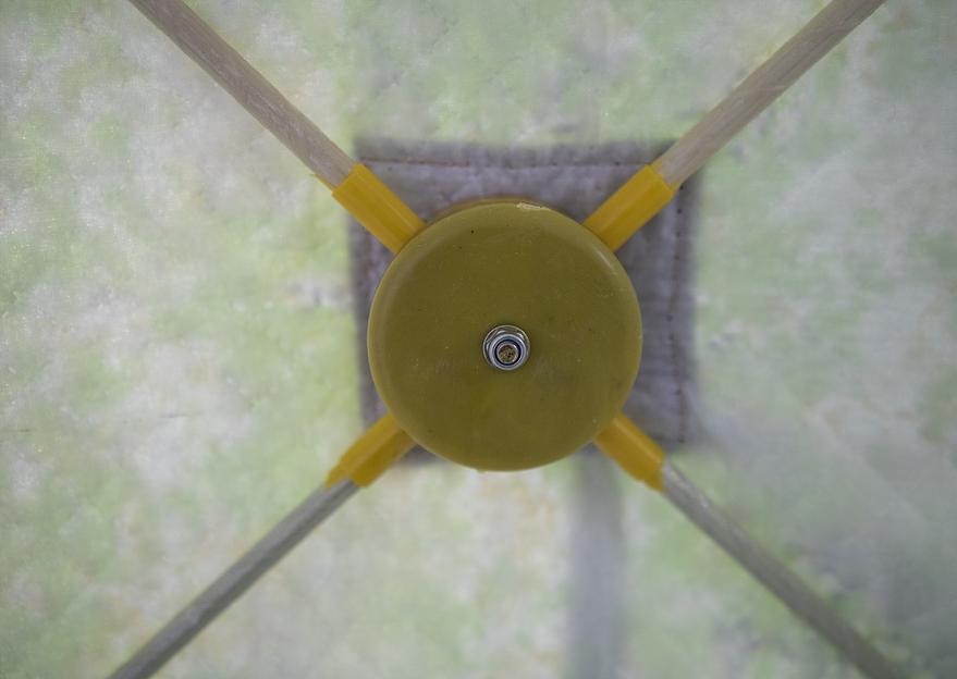 Палатка СТЭК Чум 2 КМФ, выход под трубу, 380*200 см. фото 8