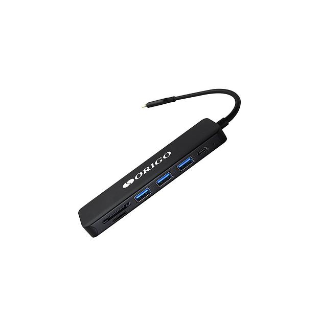 ORIGO OU3340PD/B1 Док-станция USB-C 7-в-1 3xUSB 3.0, USB-C/PD 3.0, HDMI, SD/TF/microSD фото 1