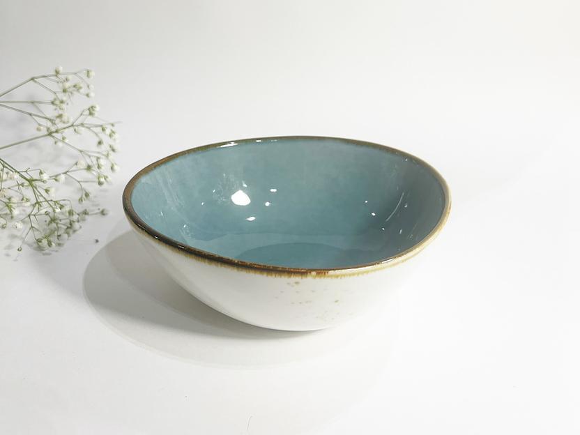 Тарелка глубокая из фарфора Safari Shop 15.5 см «Blue collection» NGD006-1, опт фото 2