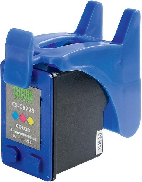 Картридж струйный Cactus CS-C8728 №28 многоцветный (18мл) для HP DJ 3320/3325/3420/3425/3520 фото 2