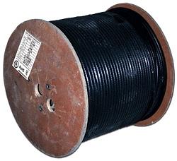 Кабель TWT коаксиальный RG11U 75 Ом, CCS, оплетка AL 96*0.16мм, PE, внешний, черный, 305 м (TWT-RG11-CS96/3-OUT) фото 1