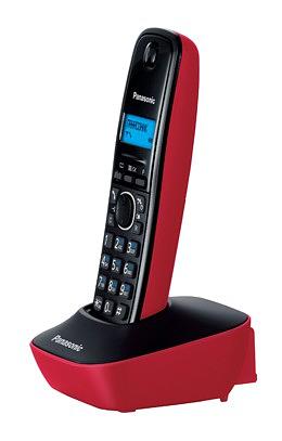 Р/Телефон Dect Panasonic KX-TG1611RUR красный/черный АОН фото 3