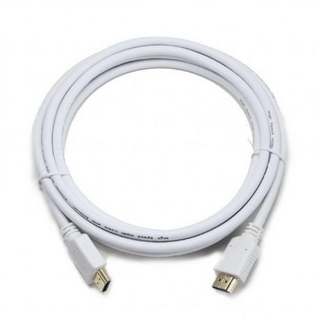 Кабель Cablexpert Кабель HDMI Cablexpert CC-HDMI4-W-6, 1.8м, v1.4, 19M/19M, белый, позол.разъемы, экран, пакет {100} фото 2