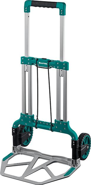 KRAFTOOL ATLANT, до 120кг, каркас и платформа из алюминия, платформа 48.5х35см, колеса d18см, вес 6.9кг, складная хозяйственная тележка (38751-120) фото 1
