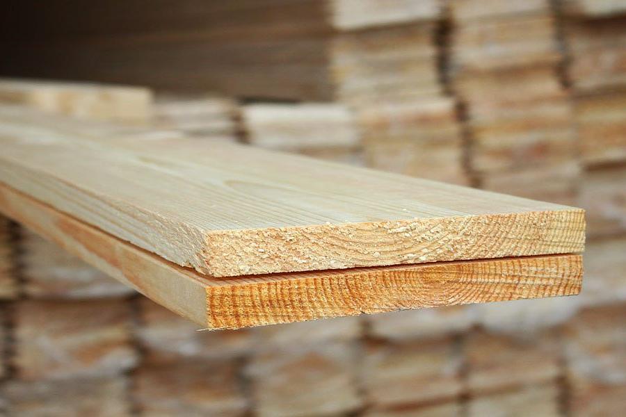 Доска строганая «Planed board» лиственница SF 12-48/70-148/3-6 см, опт фото 1
