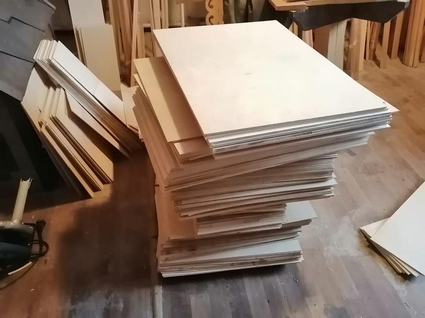 Фанера для лазерной резки, сорт 2/2, 3 мм, 300х300 мм фото 3