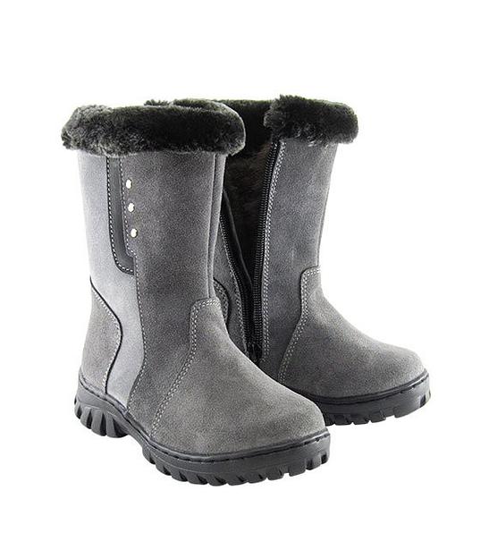 Сапожки подростковые серые, литая подошва фото 1