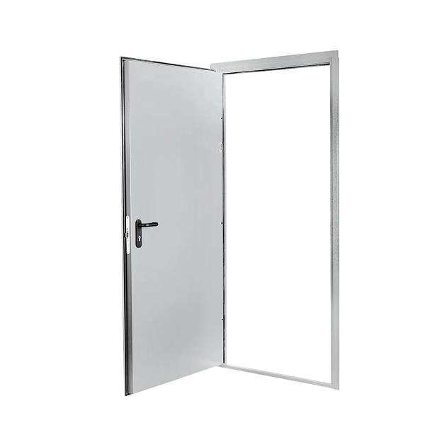 Противопожарная дверь РПК ДМПГ-60-1 левая 78х208см светло-серый фото 2