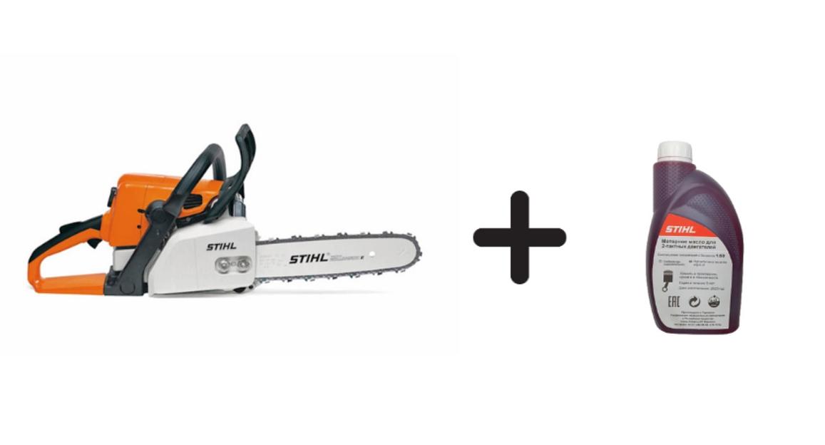 Бензопила STIHL «MS 210» (40 см) + масло фото 1