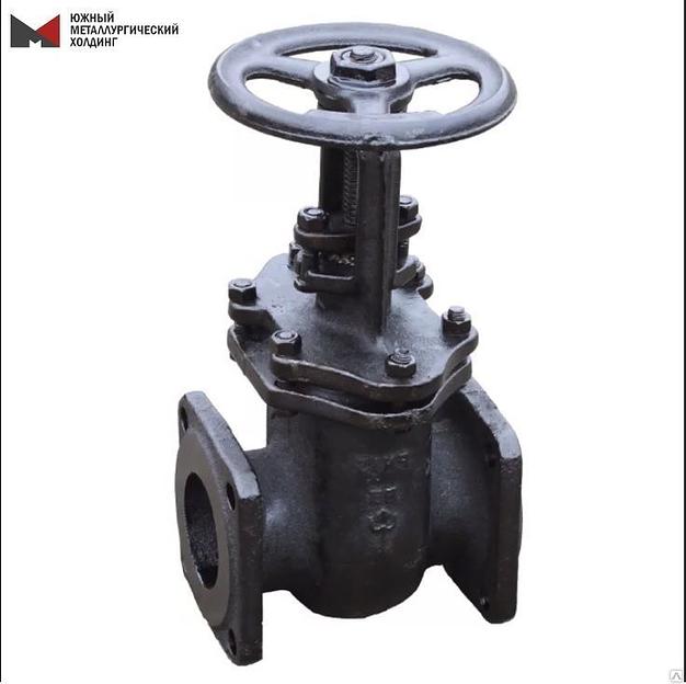 Задвижка чугунная 30ч6бр ду500 Ру 16 с параллельным затвором для труб фото 1