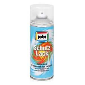 Лак аэрозольный акриловый бесцветный (520мл) JOBI (прозрачный) фото 1