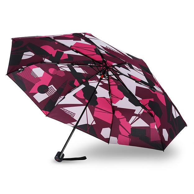 Зонт Knirps механический A.050 Medium Manual EXPLORE HIBISCUS 95 7050 8574 фото 3