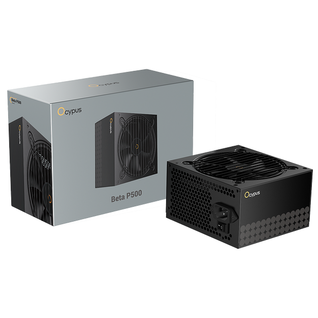 Блок питания 500W Ocypus Beta P500 BK (ATX, APFC, 20+4 pin, 120mm fan, PCI-E 6+2Px2, 3xSATA) (Beta-P500-N1HDBK024X-EU) фото 1